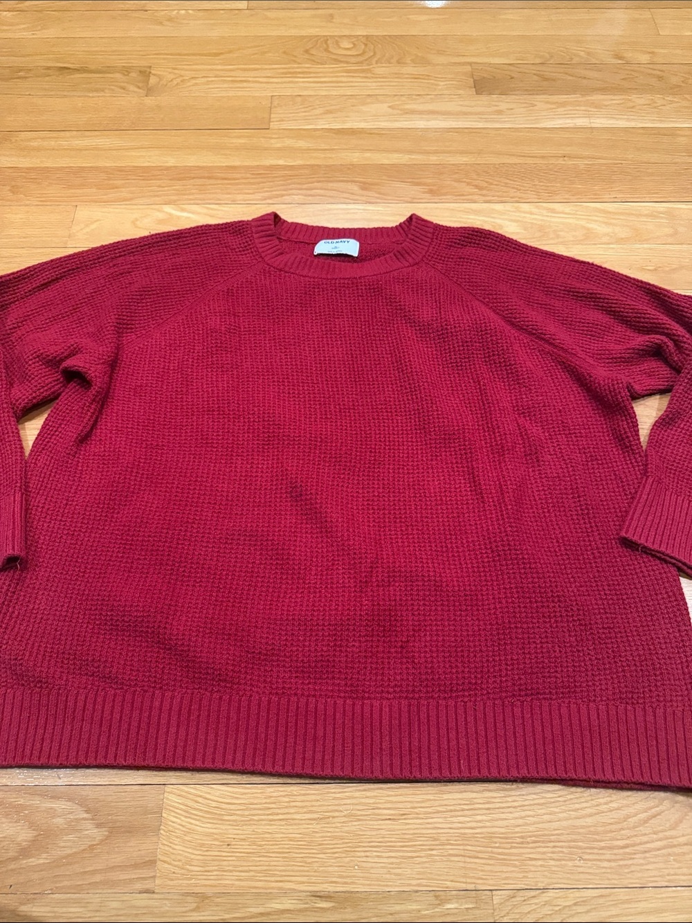 Old navy women’s red sweater size large .